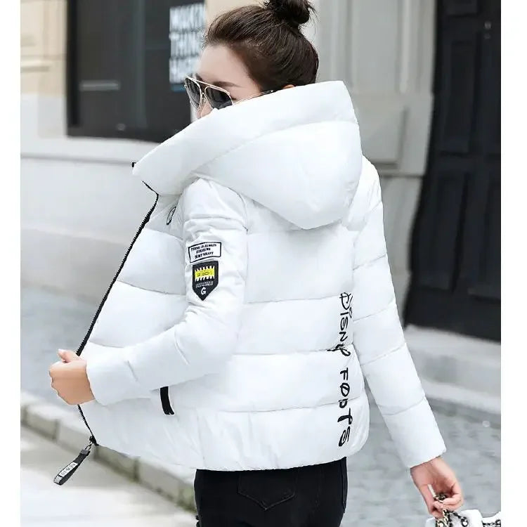 Women’s Korean Style Short Padded Jacket – Hooded Winter Coat