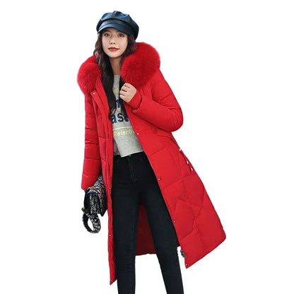 Women’s Oversized Hooded Winter Parka – Warm Cotton Coat