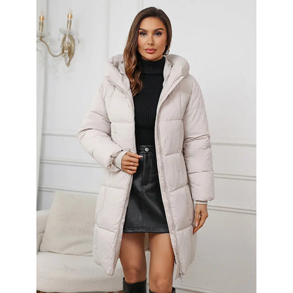 Women’s Long Winter Parka – Warm Thick Cotton Coat