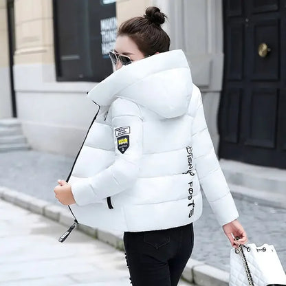 Women’s Korean Style Short Padded Jacket – Hooded Winter Coat