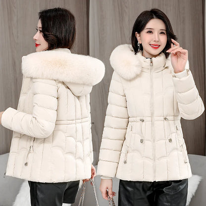 Women’s Short Hooded Down Jacket – Warm Winter Parka