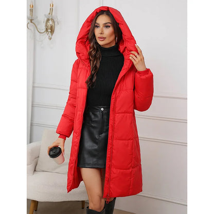 Women’s Long Winter Parka – Warm Thick Cotton Coat