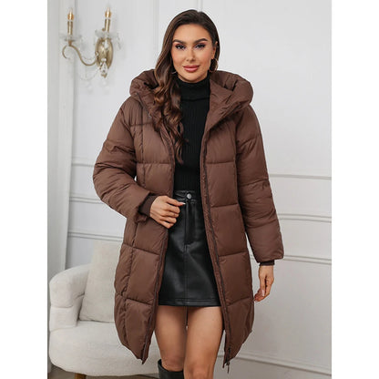 Women’s Long Winter Parka – Warm Thick Cotton Coat