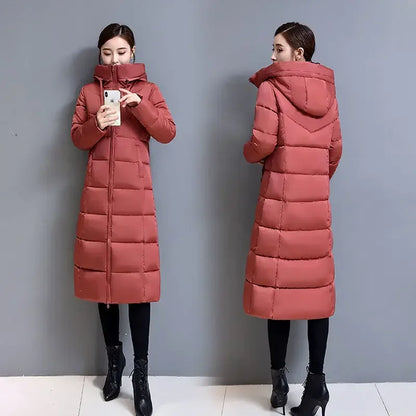 Women’s Lightweight Long Down Jacket – Warm Winter Parka